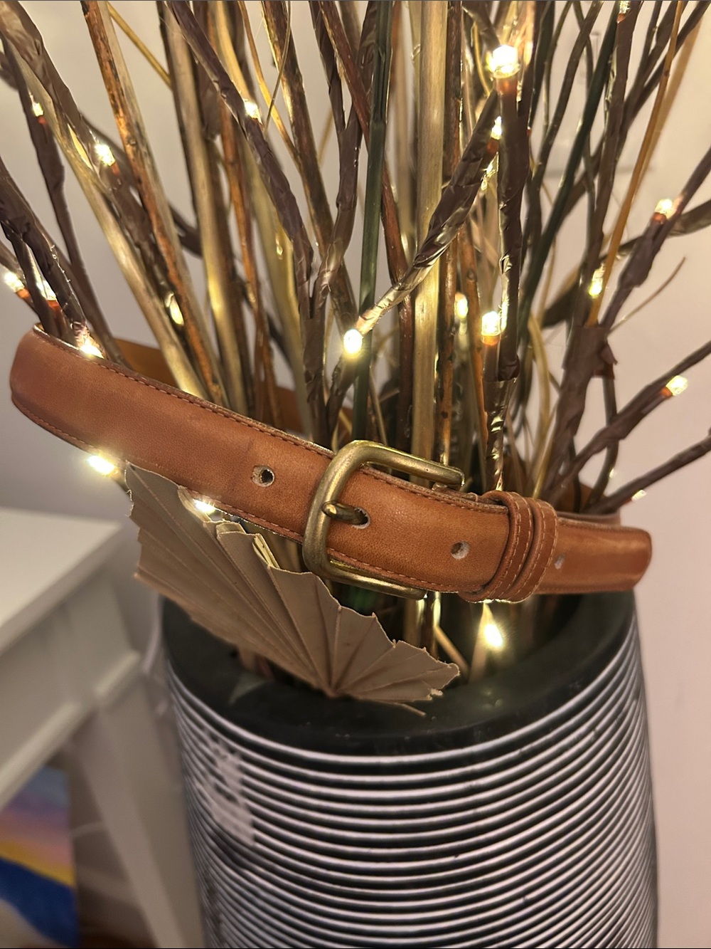 Vintage Unisex Coach British Tan Leather Belt with Brass Buckle - Picture 1 of 5